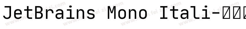 JetBrains Mono Itali字体转换